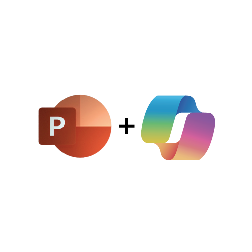 Powerpoint + Copilot Black Sheep Support Icon
