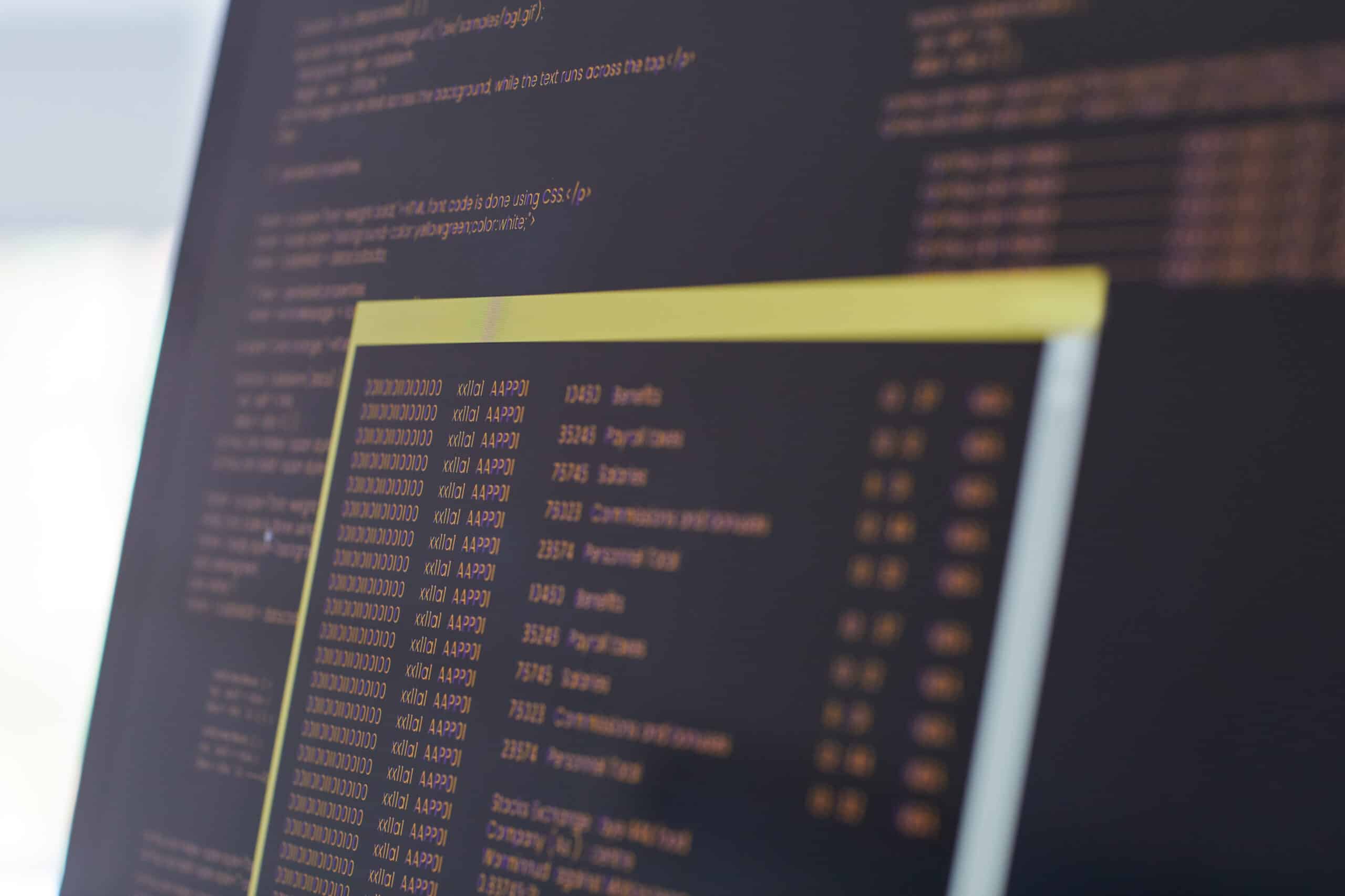 Programming Code Background AI Data Leak
